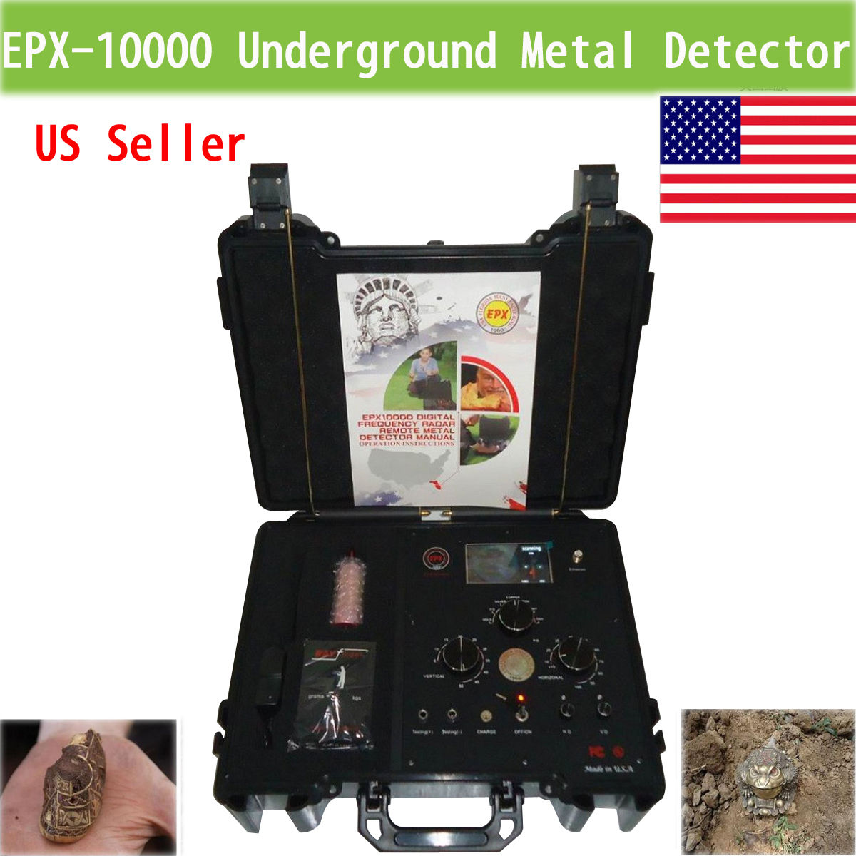 EPX10000寻宝器考古大深度地下金属探测仪寻金银铜器